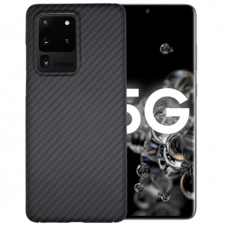 Samsung S20 Ultra Stöttåligt Skal Fullcarbon V2 Svart