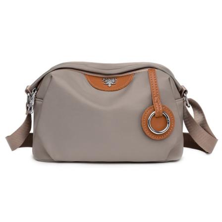 Naisten Varkaudenesto-Ommeltu Muuntautuva Olkalaukku-Clutch, Khaki, Yksi Koko