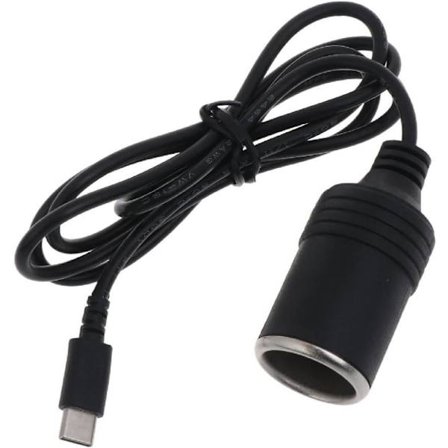 Kompatibel med Usb C Pd Typ C Till 12V Bil Cigarettändaruttag Hona Strömförsörjning