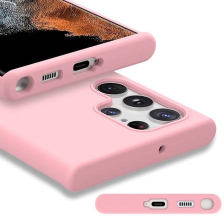 Samsung Galaxy S23 Ultra - Stilrent beskyttende tynt deksel Ljusrosa