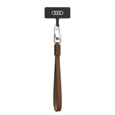 Audi Crossbody läder universal nyckelband 28cm x 10mm - Brun