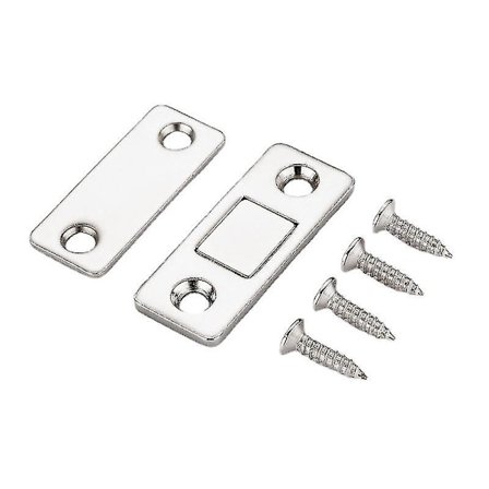 Ohut näkymätön magneettinen ovenpysäytin, laatikon magneettilukko 1 sarja - hopea