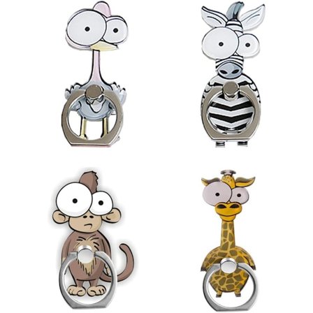 4 st telefon Baguupport, metallringhållare 360o rotationsringgrepp för mobiltelefonhållare, surfplatta hållare, bilhållare