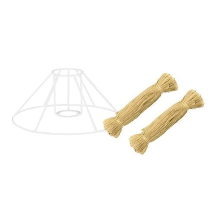 DIY dekorsats - Lampskärm - Raphia - 35 x 20 cm - Beige - Vuxen