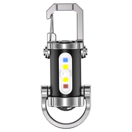 1200LM Superstark Mini Nyckelringsficklampa, 2025 Ny Vattentät Nyckelringsficklampa, 3 i 1 Kraftfull Mini Ficklampa med Power Bank & 7 Lägen