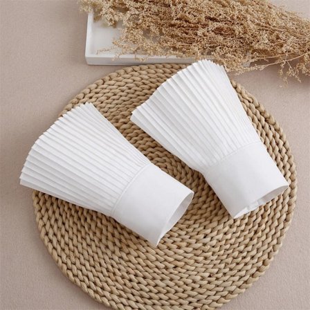 Aftagelige manchetter Falske ærmer HVID