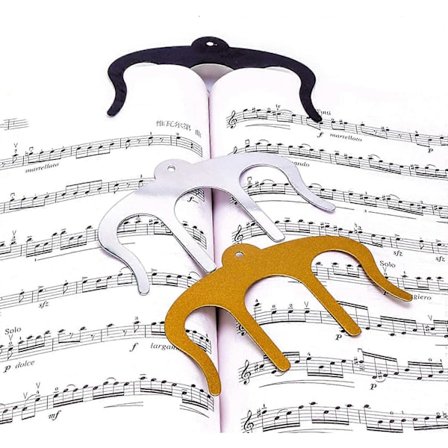 Nodeklemmer - Metalliske sideholdere, Bogklemme til læsning (Bogklemme 3-pak)