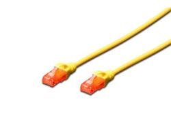 Digitus U-UTP PatchCord Cat6. LSOH CU Yellow 0.25m Factory Sealed