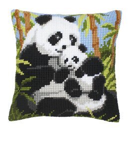 Broderikit Pude Pandafamilien - Vervaco