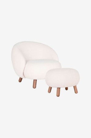 House Nordic - Savona sæt, - Hvid - Lænestole - Fra Homeroom