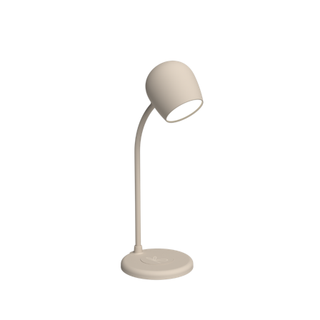 Kreafunk Ellie - Lampe, Bluetooth-Højttaler, Ivory Sand, Indbygget Mikrofon Trådløs Bluetooth-Højtaler Høretelefoner