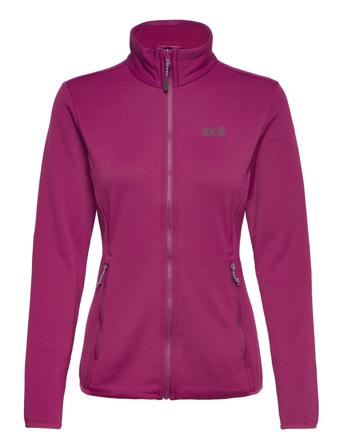 Peak Grid Fleece W Sweat-shirts & Hoodies Fleeces & Midlayers Lila Jack Wolfskin