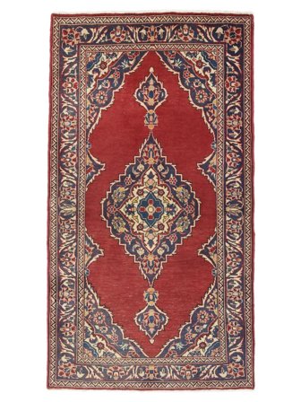 Keshan Vloerkleed 73X132 Donkerrood/Bruin Wol, Perzië