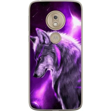 Motorola Moto G7 Play Läpinäkyvä kuori Punainen Susi
