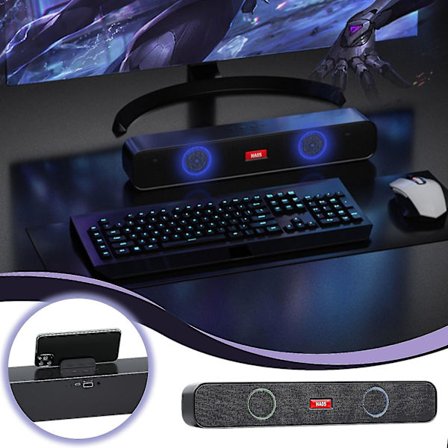 Langaton kannettava ladattava handsfree-teline Bluetooth-kaiutin stereokaiutinjärjestelmä puhelimen pidiketeline Android-älypuhelimille