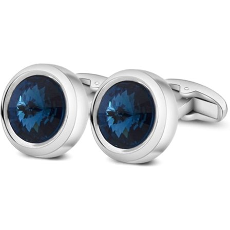 Mænds manchetknapper, krystal runde manchetknapper mænds skjorte sæt egnet til bryllup forretningsgaver