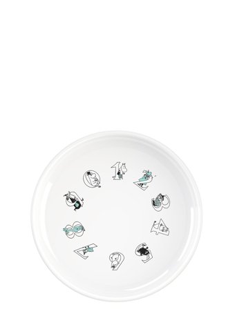 RIG-TIG Moomin Abc Dyb Tallerken Ø 15 Cm - White - Ø15X4CM