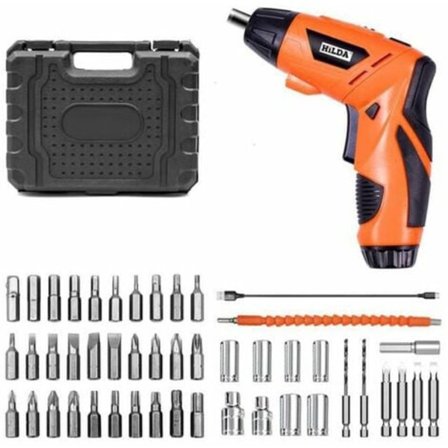 4,2V 1500mAh 230RPM Sladdlös Borrmaskin Elektrisk Skruvdragare Dubbel Morfologi USB Laddningsbar Elektrisk Skruvdragare Med 47