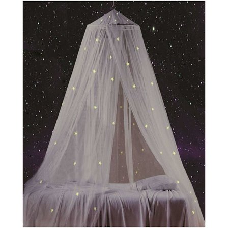 Sengehimmel med selvlysende stjerner, lyser i mørket, utmerket gave til baby, barn, gutter, jenter.