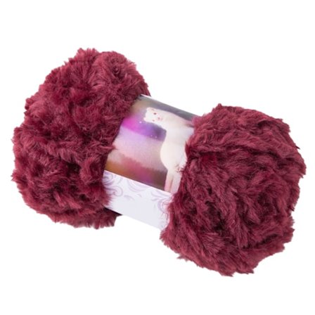 Grovt Fuskpälsgarn för Hantverk, Plysch Fuskpälsgarn Tillverkat av 100% Polyester, Lättarbetat Super Chunky Garn för Stickning och Virkning