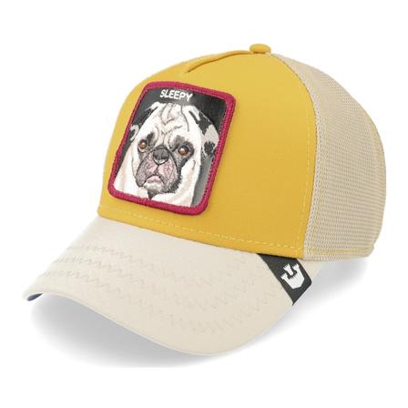 Goorin Bros. - Yellow trucker Czapka Z Daszkiem - Updog Nap Life Yellow Trucker @ Hatstore