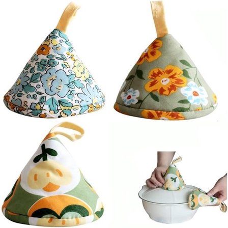 Värmebeständigt Grytunderlägg - 3 Delar - Grytvante - Anti - Varma Handskar - Mikrovågsvante