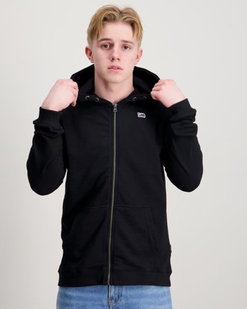 Lee Badge LB Zip Through Hoodie Svart Huvtröjor/Hoodies Kille - Kids Brand Store