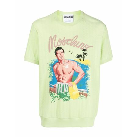 Moschino T-Shirts Grøn, Herre