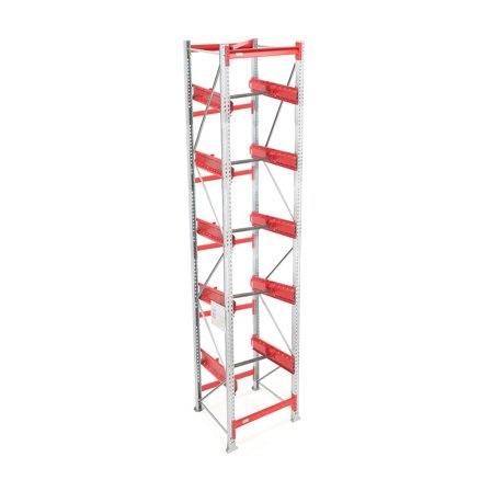 Palettenregal ULTIMATE, Grundmodul für Fässer, 5000 x 950 x 1100 mm