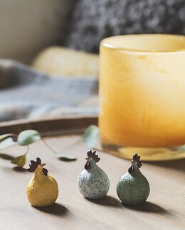 Höna Flores 3-pack Multi - Påsk - Nääsgränsgården