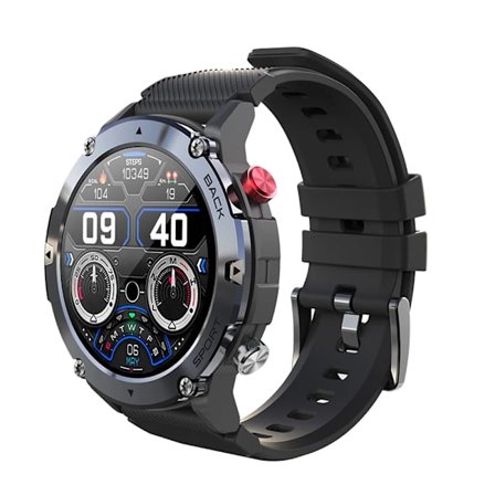 LEMFO LF26 Max Smartwatch för män Bluetooth-samtal Smartklocka IP68 Vattentät 360 HD-skärm Standby för Android IOS
