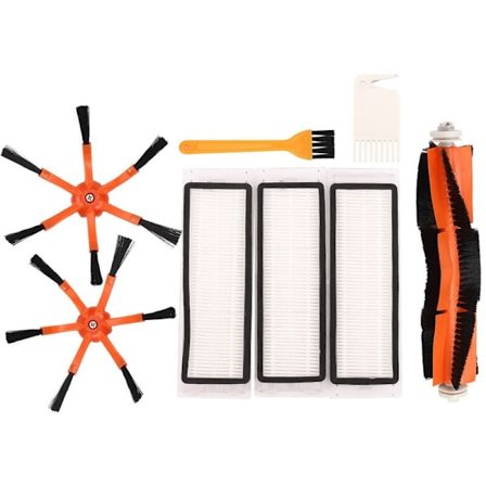 1X huvudborste + 2X sidoborste + 3 HEPA-filter lämpliga för dammsugare 2 S50 för Mi Robot-delar filter