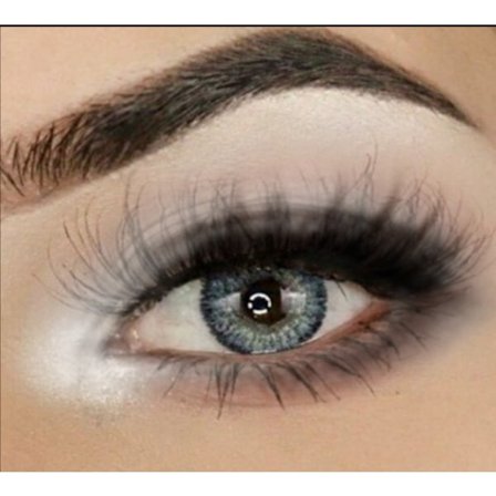 Blå- linser för både mörka och ljusa ögon, med linsetui