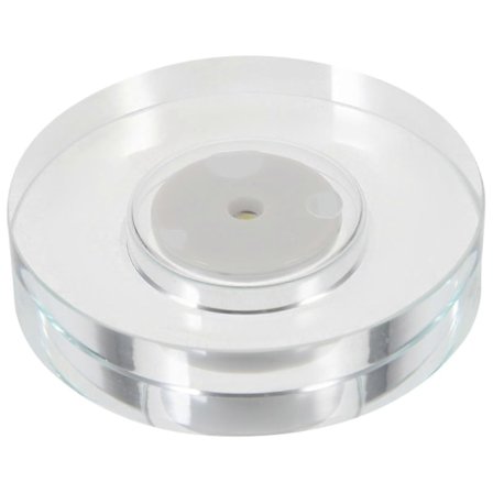 Pyörivä esittelyteline LED-pyörivä teline USB ladattava valaistu esittelyteline