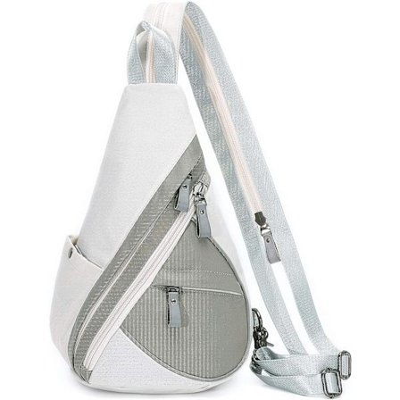 Canvas Sling Bag - Liten Crossbody ryggsäck Shoulder Casual Daypack ryggsäck för män kvinnor