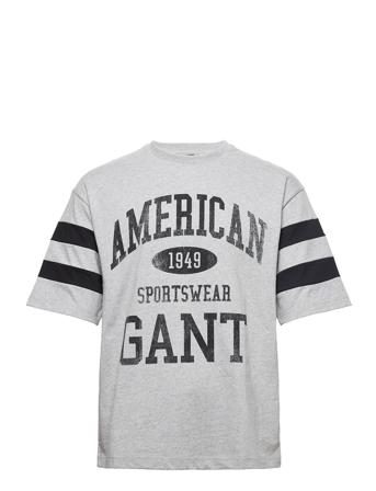 D.2 Collegiate Ss T-Shirt T-shirt Grå GANT