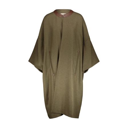 Semicouture, Single-Breasted Coats Groen, Dames, Maat:ONE Size