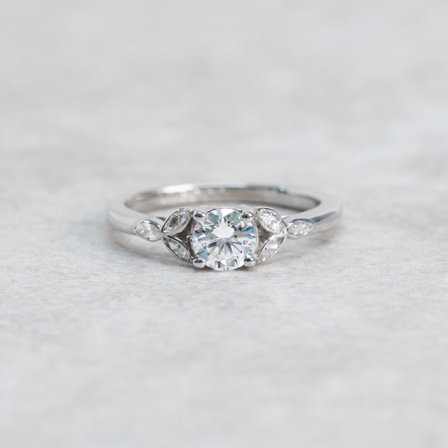 Vildapel, 18K Weißgold : Diamanten - Laborgezüchtet, Karat - 0.50 kt