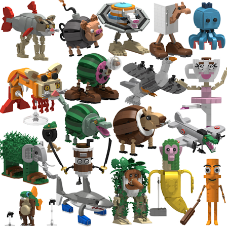 AI Shanhaijing tungtungsahur pindemand alle byggeklodser legetøjsornamenter