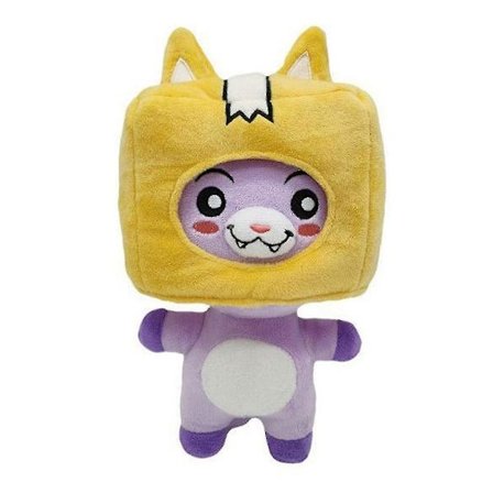 Lankybox Boxy / Foxy / Rocky blød plysdukke kastepude udstoppet bamse legetøjsfigur børnegave (FMY)
