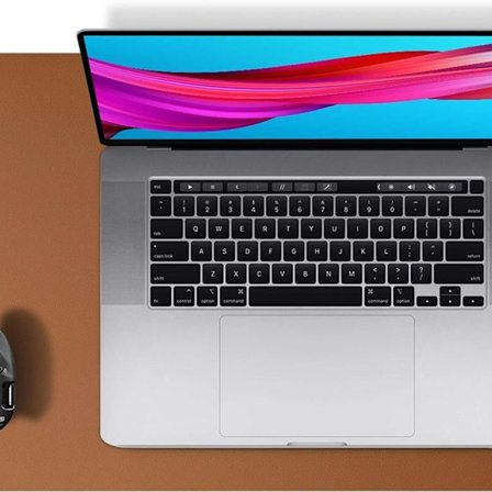 Læder skrivebordsmåtte musematte skrivebordsmåtte brun