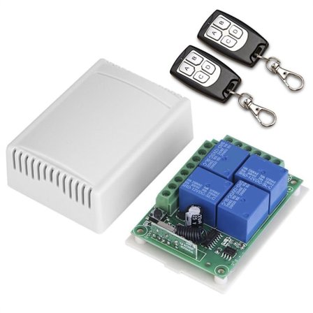 433 MHz radiomottagare relämottagare med fjärrkontroll för garageport Automatisk grind DC 12V hushållsapparater Pumpmotorrelä