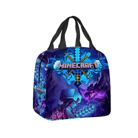 Minecraft Madkasse til Børn Skole Madbeholder Isoleret Madbærer 20ml Multi-Farvet