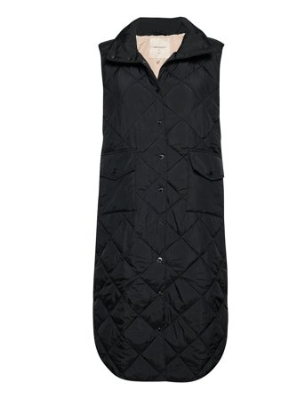 FREE/QUENT | Knee-Length Quilted Waistcoat | XL