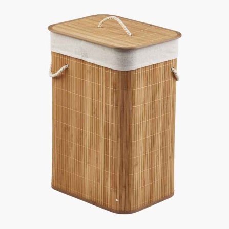 Tvättkorg i bambu 72 liter - Biltema