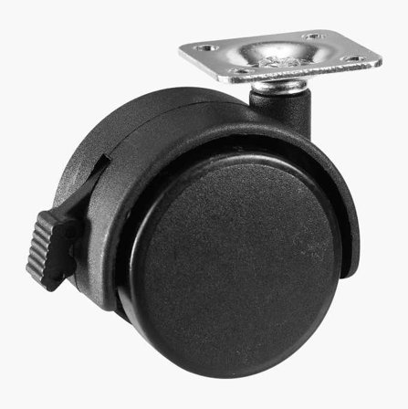 Biltema - Hjul med sving og bremse 50 mm 4 stk.