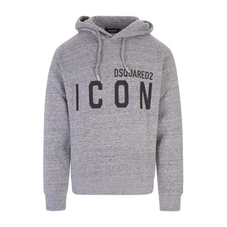 Dsquared2, Hoodies Grijs, Heren, Maat:M