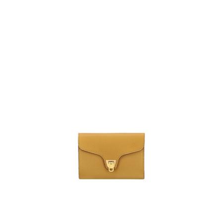 Coccinelle, Beat Soft Cardholder Żółty, Kobieta, Rozmiar: ONE Size