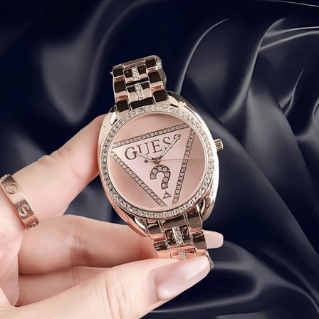 Triangulär vattentät stål klocka