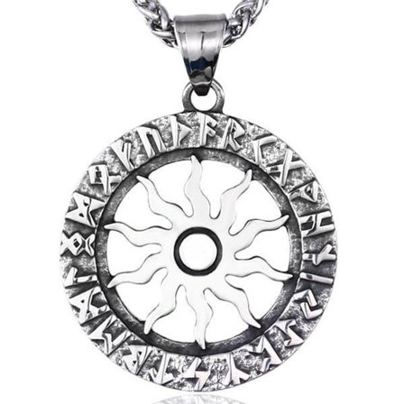 Pendant - Nordic Mythology - Sun with runes
